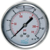 Glyzerinmanometer AG, Anschluss hinten