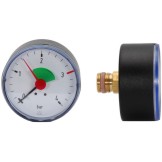 Manometer, Anschluss hinten