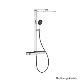 GROHE RSH Aqua Pure THM-Duschsystem KB 8,7l eckig schwarz/chrom, 100961KI00