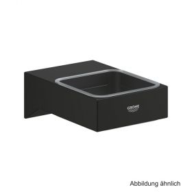 GROHE Selection Cube Halter für Glas/Seifenschale/-spender phantom black