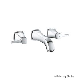 GROHE Grandera 3-Loch-WT-Batt. Wandmontage FMS Ausladg. 177mm chrom, 20622000