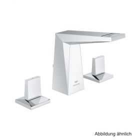 GROHE Allure Brilliant 3-Loch-WT-Batt. flacher Auslauf chrom, 20626000