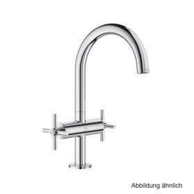 GROHE Atrio WT-Einlochbatterie DN15 L-Size Kreuz-Griff chrom, 21144000