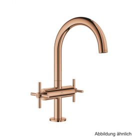 GROHE Atrio WT-Einlochbatterie DN15 L-Size Kreuz-Griff warm sunset, 21144DA0