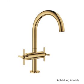 GROHE Atrio WT-Einlochbatterie DN15 L-Size Kreuz-Griff cool sunrise, 21144GL0