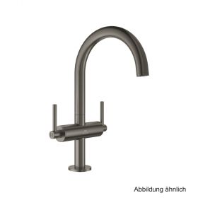 GROHE Atrio WT-Einlochbatterie DN15 L-Size Hebelgr. hard graphite geb.