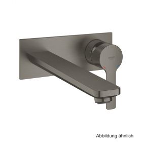 GROHE Lineare 2-Loch-WT-Wandbatterie FMS hard graphite gebürstet, 23444AL1