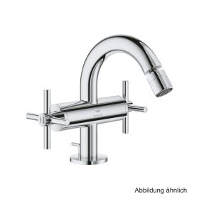 GROHE Atrio 2-Griff-Bidetbatt. Kreuz-Griff chrom, 24353000