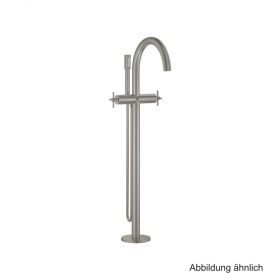 GROHE Atrio 2-Griff-Wannenbatt. FMS Bodenmontage Kreuz-Griff supersteel