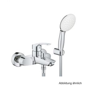 GROHE Eurosmart EH-Wannenbatt. Wandmontage mit Wandhalterset chrom, 25276003