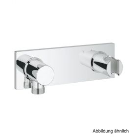 GROHE Grohtherm F Wandanschlussbogen intgr. Brausehalter ohne UPK chrom