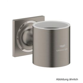 GROHE Allure Halter für Glas oder Seifenspender hard graphite geb., 40278AL1