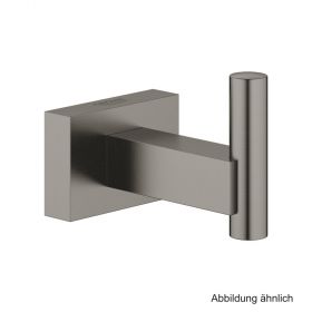 GROHE Essentials Cube Bademantelhaken Metall hard graphite gebürstet, 40511AL1