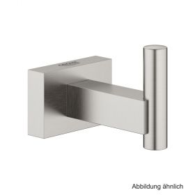 GROHE Essentials Cube Bademantelhaken Metall supersteel, 40511DC1