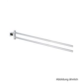 GROHE Essentials Cube Handtuchhalter 2-armig 439mm schwenkbar chrom, 40624001