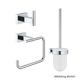 GROHE Essentials Cube WC-Accessoire Set 3-in-1 chrom, 40757001