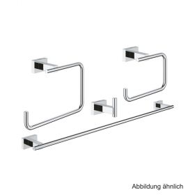 GROHE Essentials Cube Bad-Accessoire Set 4-in-1 chrom, 40778001