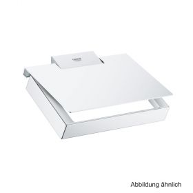 GROHE Selection Cube WC-Papierhalter Metall mit Deckel chrom, 40781000