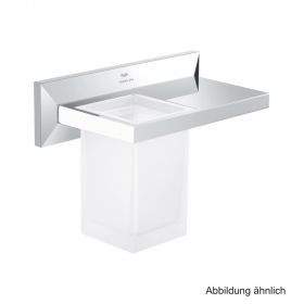 GROHE Allure Brilliant Ablage mit Mundspülglas chrom, 40906000