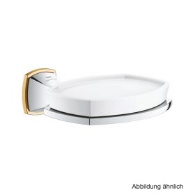 GROHE Grandera Halter mit Keramik-Seifenschale chrom/gold, 40923IG0