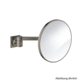 GROHE Allure Kosmetikspiegel Wandmontage hard graphite gebürstet, 40967AL1