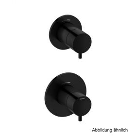 Damixa Thermostat und 2-Wege-Umsteller, Farbe "Mattschwarz", 7671261