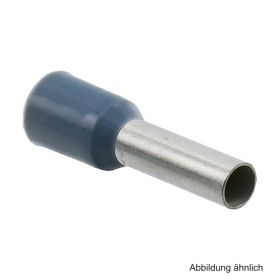 Aderendhülse grau, isoliert, verzinnt, 4 mm², Länge 10mm, 100 Stück