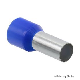 Aderendhülse blau, isoliert, verzinnt, 2,5 mm², Länge 8mm, 100 Stück