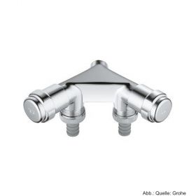 GROHE Original WAS Doppelventil "Einfach" DN15 m. Rückflussverhinderer, chrom