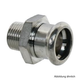 VSH XPress Edelstahl 304, R2405 Übergangsstück mit AG, 15 mm x 1/2"