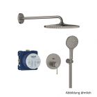 GROHE Essence UP-Duschsystem 2 WU KB RSH Mono 310 hard graphite gebürstet