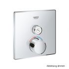 GROHE Unterputzmischer SmartControl eckig FMS 1 Absperrventil chrom, 29147000