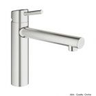 GROHE Concetto EH-SPT-Batterie mittelhoher Auslauf supersteel, 31128DC1