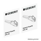 Geberit FlowFit Aufkleber für Handpresswerkzeug, 2 Stück