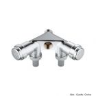 GROHE WAS-Doppelventil Einfach Design-Griff DN15 Rückflussverh. chrom