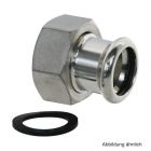 VSH XPress Edelstahl 304, R2404 halbe Verschraubung mit IG, 18 mm x 3/4"