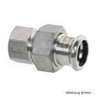 VSH XPress Edelstahl 304, R2438 Durchgangsverschraubung mit IG, 22 mm x 3/4"